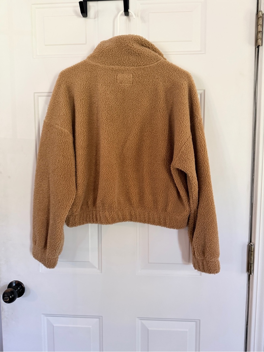 American Eagle Outfitters Camel Sherpa Half-Zip Jacket - Picture 5 of 5